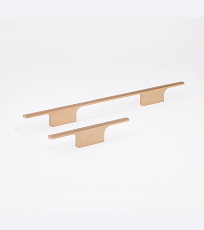 T knob & bridge handle – Brushed Brass